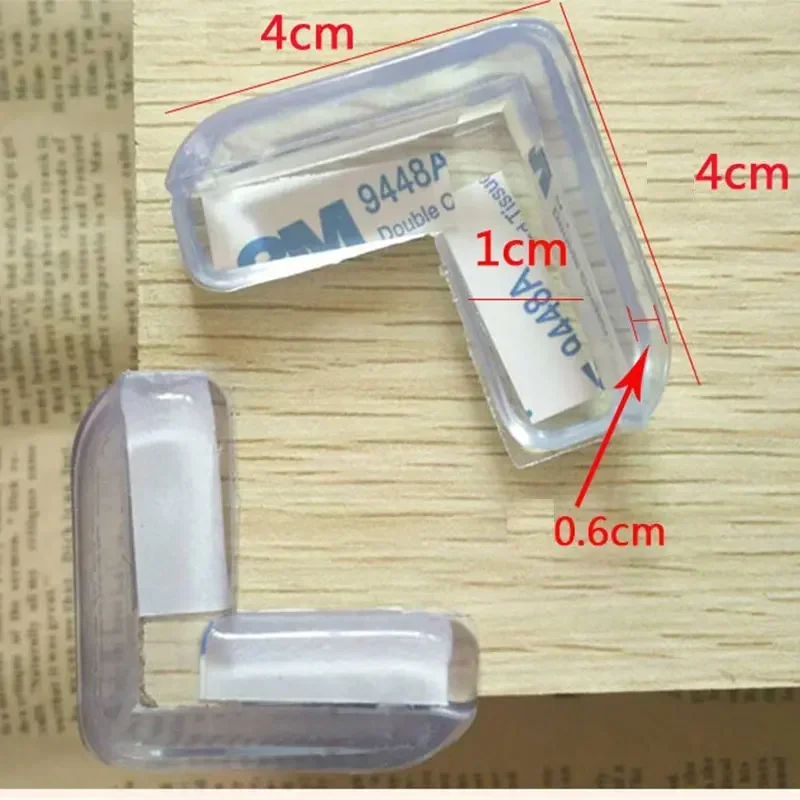 4Pcs/set Baby Silicone Safe Corner Protector Safety Edge Guards for Child Protection Cover Angle Pads Security Guard Accessories