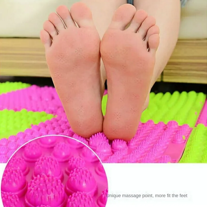 Massage Tool Shiatsu Foot Massager Durable Reflexology Foot Massage Pad Toe Pressure Blood Circulation Plate Mat for Massager Walking Pad