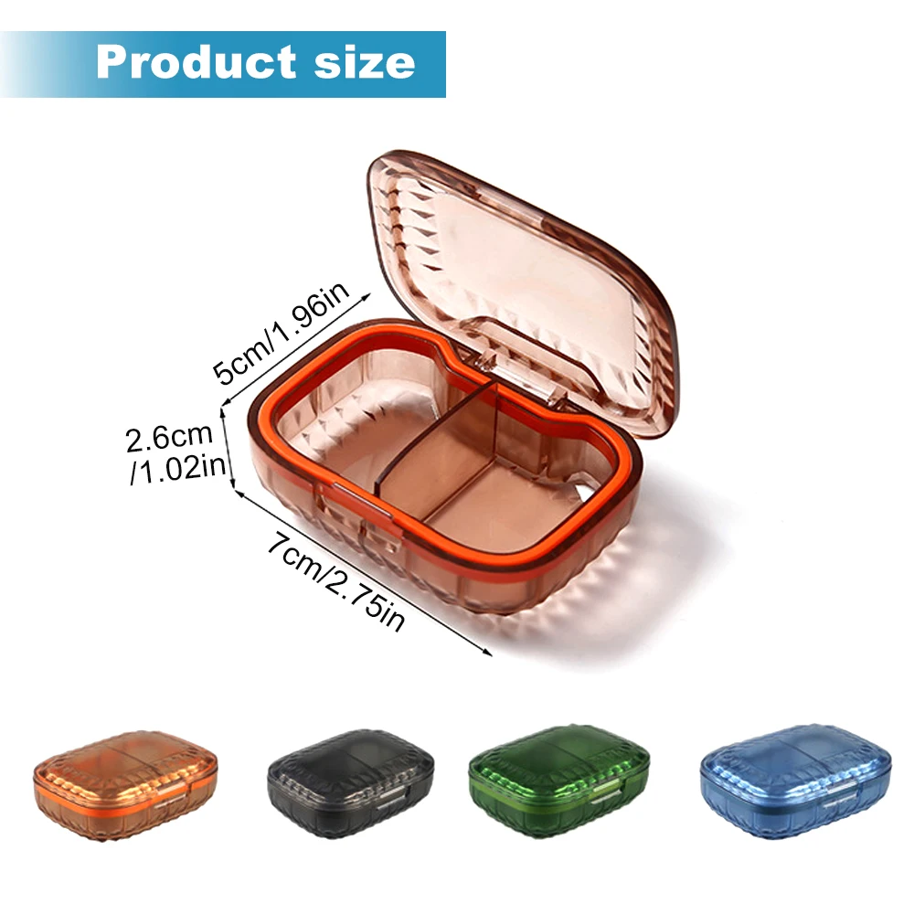 Compact Portable Pill Organizer for Daily Supplements - Travel-Friendly Pill Case
