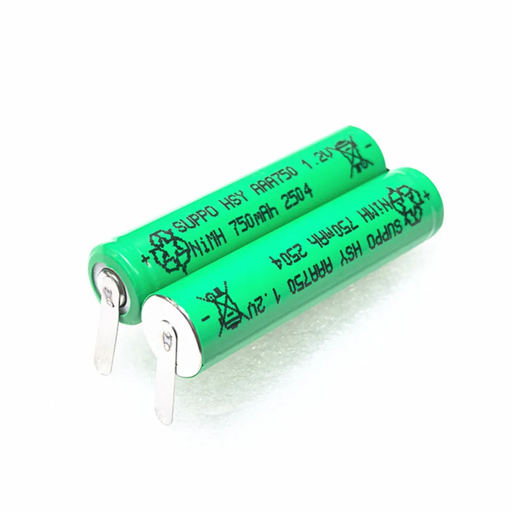 vhbw - Nimh Batteria 600mah (2.4v) Per Telefono Fisso Cordless Philips Dect 215 Trio, Tu3315 Sostituisce 2hr-aaau, H-aaa600x2, H-aaa500x2