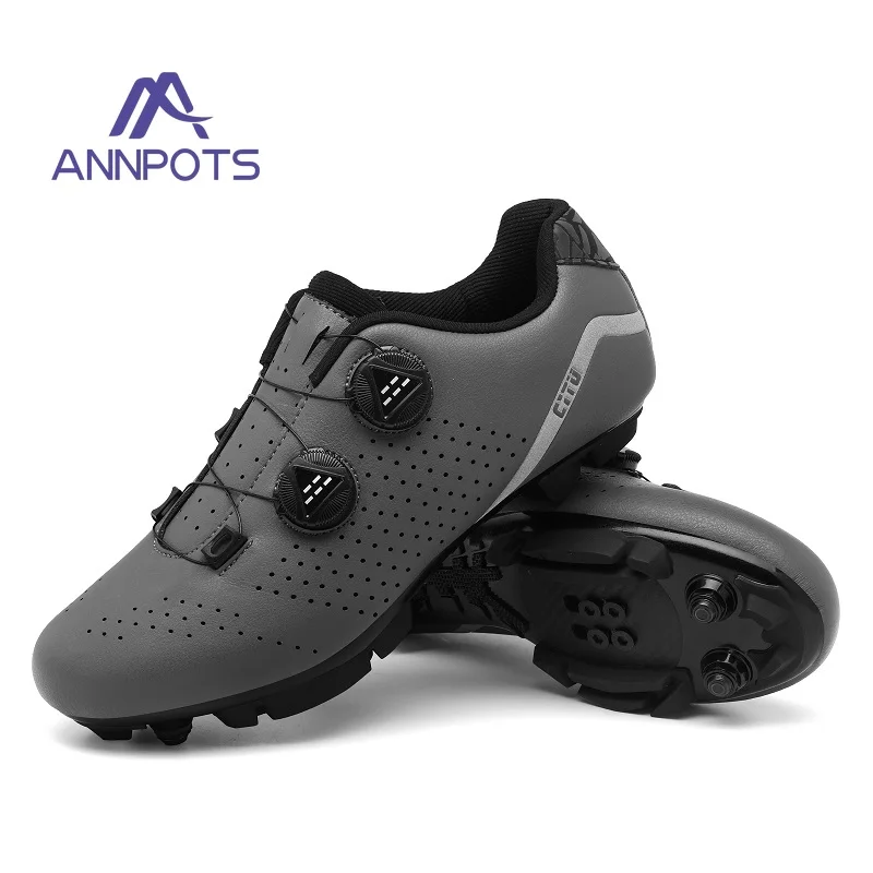 Self-locking Cycling Shoes Women Off-road Mountain Bicycle Shoe Men MTB Footwear Dirt Road Bike Shoes Flat Speed Cycling Sneaker 14