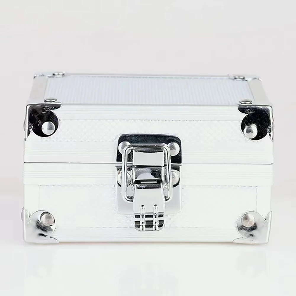 Portable Silver Aluminum Alloy Tattoo Machine Gun Box Case Tattooing Kits Carrying Aluminum Box  Packaging With Lock bracelet anchor adjustable alloy bracelet in silver size one size