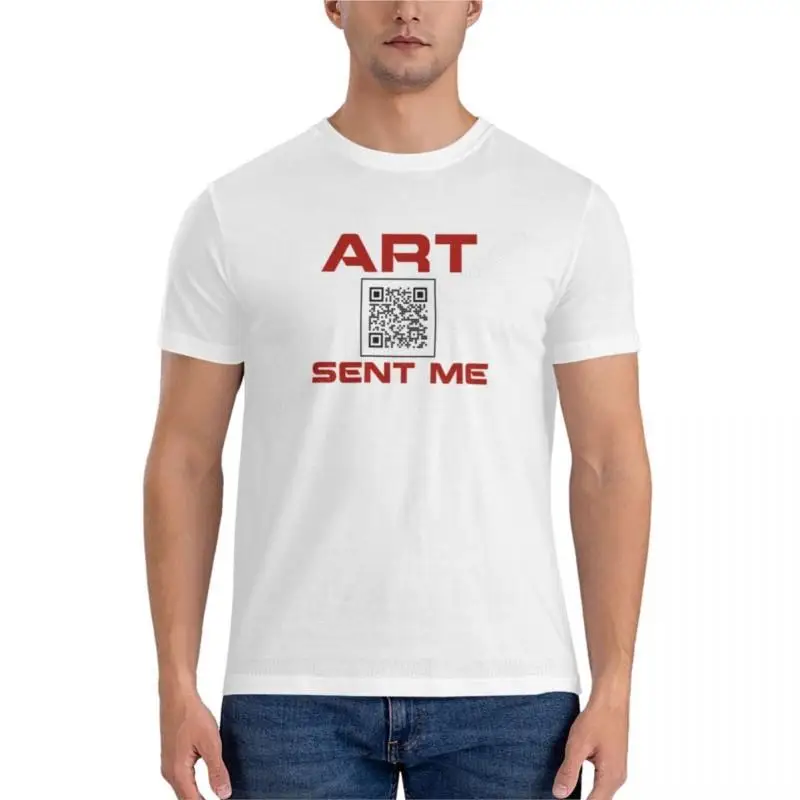 

summer men t-shirt black man tshirt ART sent me.Classic T-Shirt mens white t shirts mens graphic t-shirts