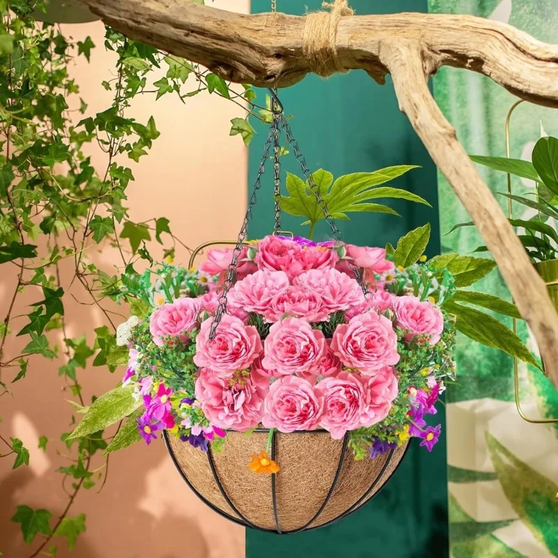 Plant hanger Flower Pot Hanger Garden Decoration Coconut Planter Hanging Baskets Garden Natural Coconut Liners Planters