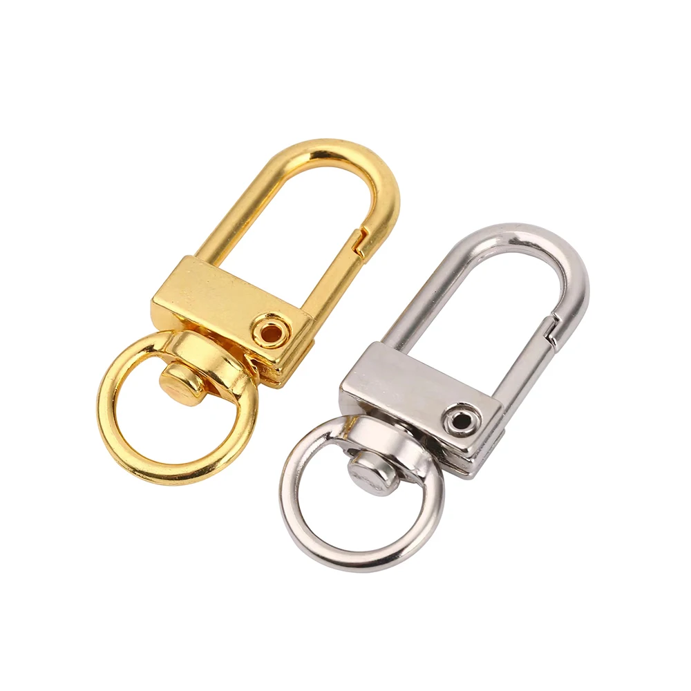Set of 10 Elegant Gold and Silver Plated Lobster Clasp Hooks for Jewelry Making and Crafting