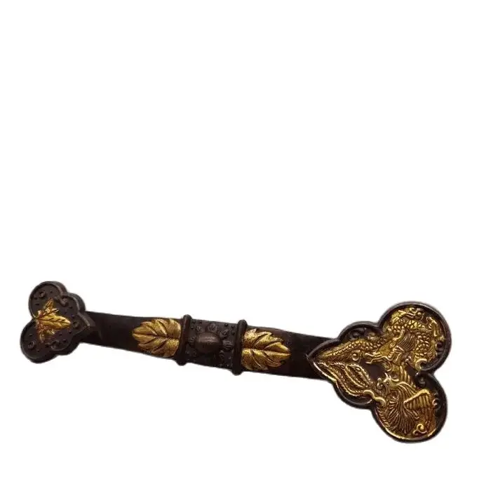 

Коллекция, антикварная позолоченная Статуэтка Ruyi для домашнего использования