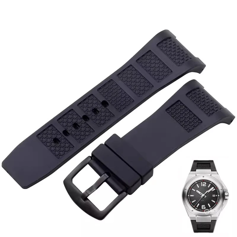 Cinturino In Gomma Siliconica Per Iwc Ingenieur Cinturino Per Uomo 30*16Mm Iw323601 Iw323608 Cinturino Per Orologio Impermeabile Bracciali Fibbia Ad A