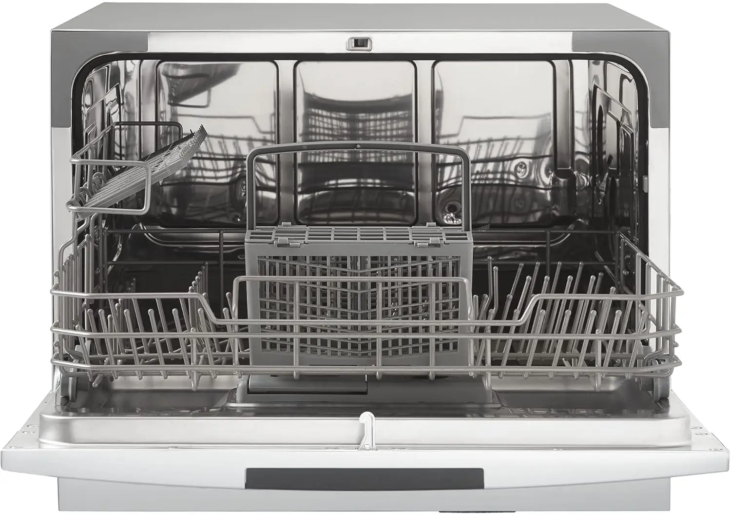 DDW631SDB Countertop Dishwasher with 6 place Settings and Silverware Basket LED Display Energy Star