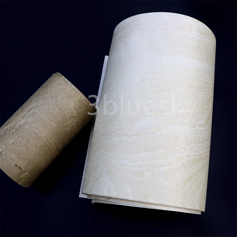Natural Wood Veneer Pomele Sapele for Furniture about 15-20cm x 2.5m 0.25mm Avocado Grey White Red
