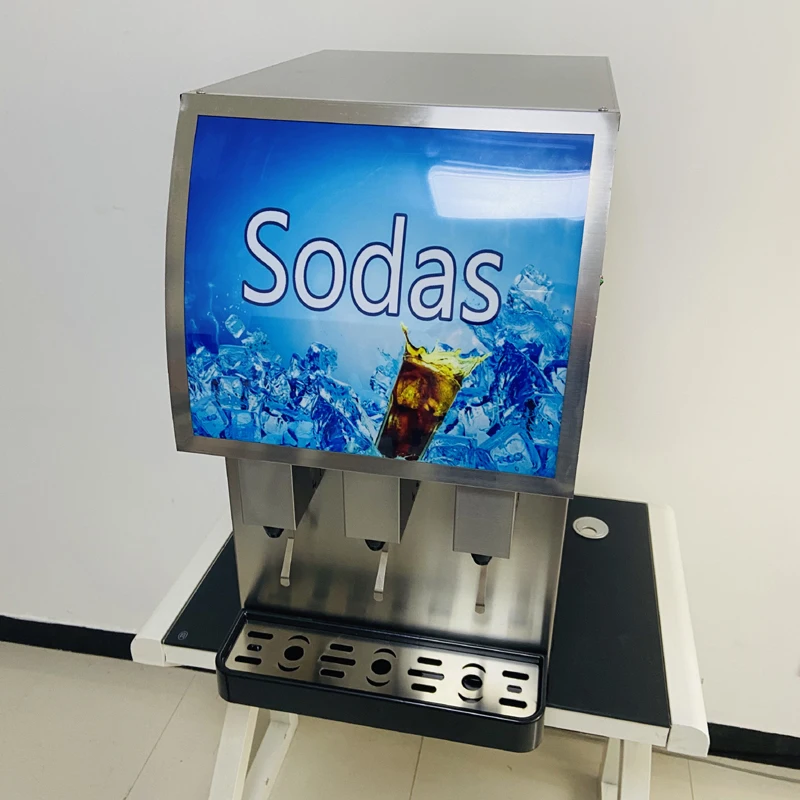 

Three Flavors Cold Drink Juice Machine Iced Cola Machine Cola Vending Machine Soft Drink Coke Beverage Machine