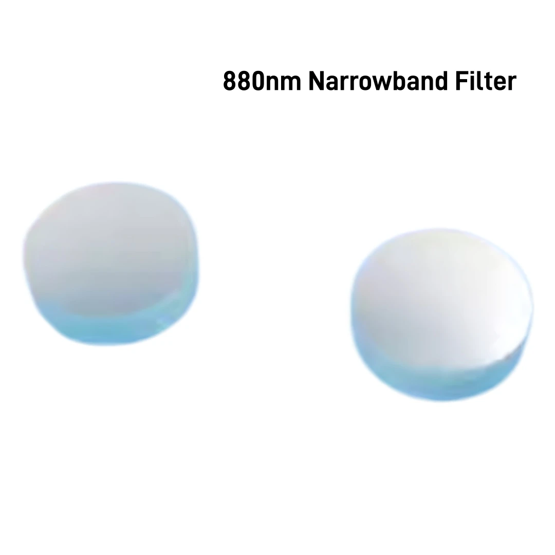 880nm 협대역 통과 필터 근적외선 라듐 레이저 필터 기타 광선 차단 광학 유리 렌즈 8-38mm