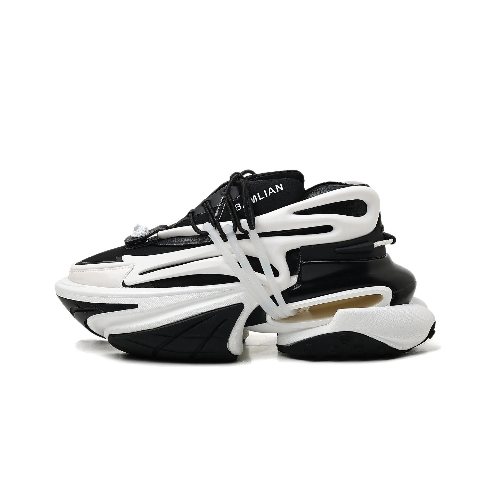 Plataforma plana papai sapatos femininos retalhos almofada de ar sapatos elásticos sola grossa absorção de choque nave espacial tênis unisex 2025 5