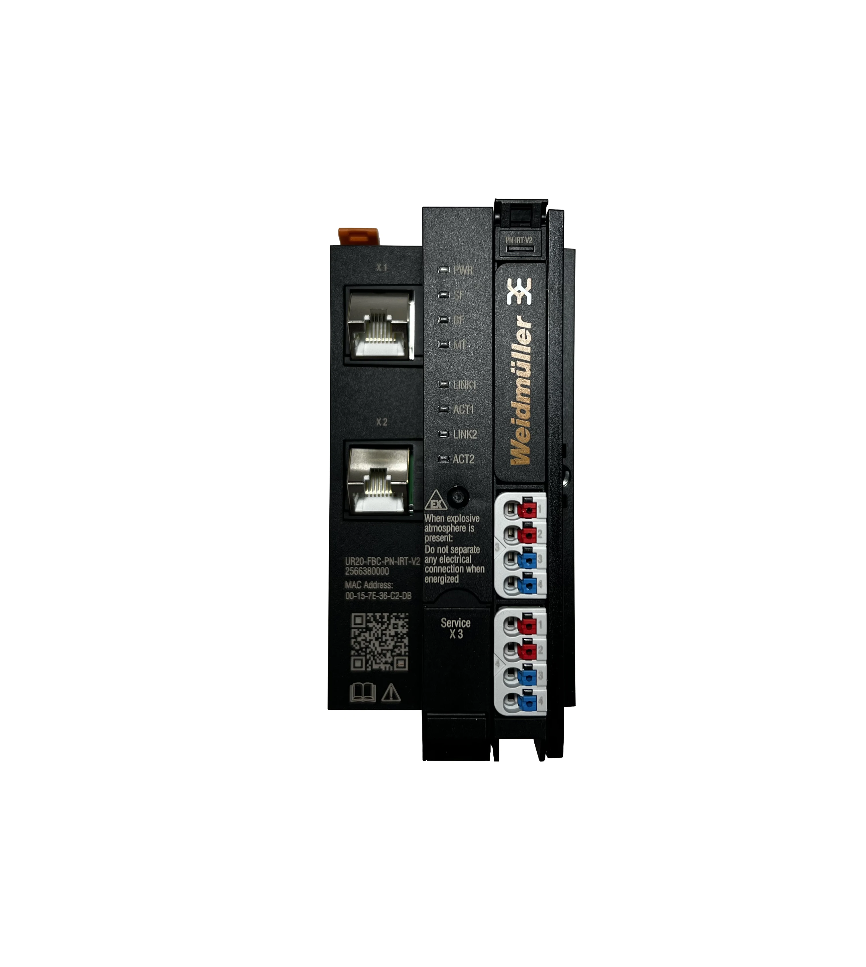 

Weidmuller UR20-FBC-PN-IRT-V2 Remote I/O precision high 2566380000