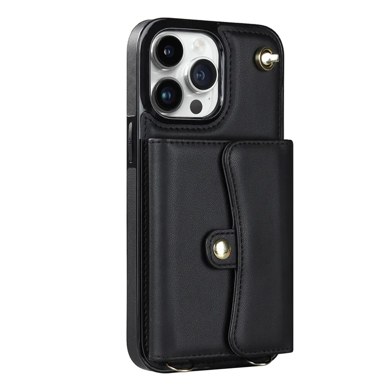 Allround Shockproof Leather Wallet Case for iPhone
