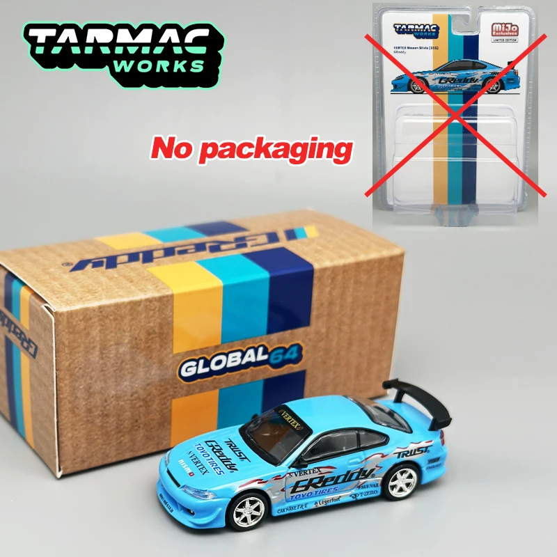 Tarmac Works 1:64 TW 1:64 VERTEX Nissan Silvia S15 GReddy Blue