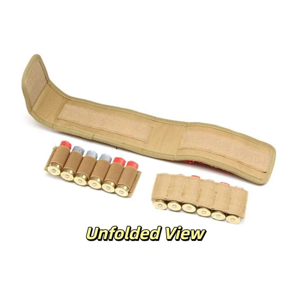 Tactical MOLLE Magazine Pouch 16 Round 12GA Ammo Shells Holder Hunting Bandolier Cartridge Bag Airsoft