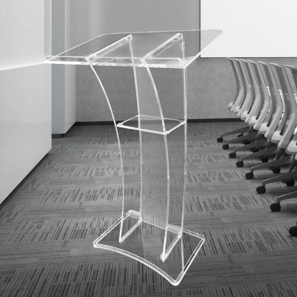 Cross-border acrylic podium, conference podium, plexiglass, award speech, emcee stand, hotel welcome desk, host