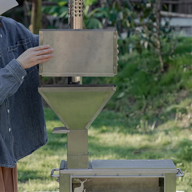 Északi Öntöttvas Chimeneák Kültéri Fűtő Kályha Kreatív Szabadidő Többfunkciós Téli Kemping Fűtés Kemence - Image 4