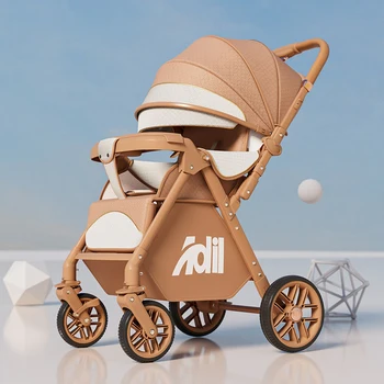 2026 New Update Newborn Stroller 360° Protective Sleep Pod 90° Spine Protection Backrest 180° Flat Recline Two-Way Push Stroller 1