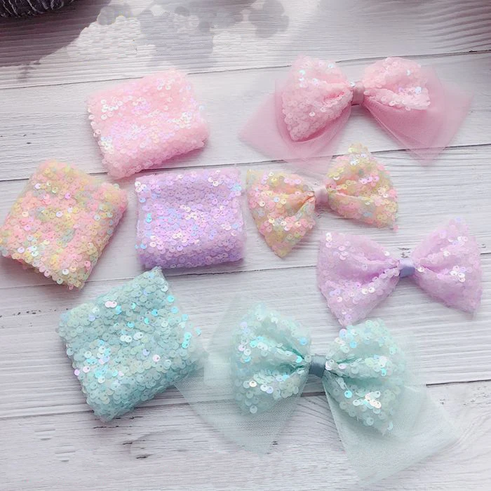 Sequins Organza Ribbon 5yards/lot 80mm For Gift Bow Packaging Clothes Sewing ribbon decoration ribbon supplies organza ribbon wrapping ribbon sewing ribbon sequins ribbon