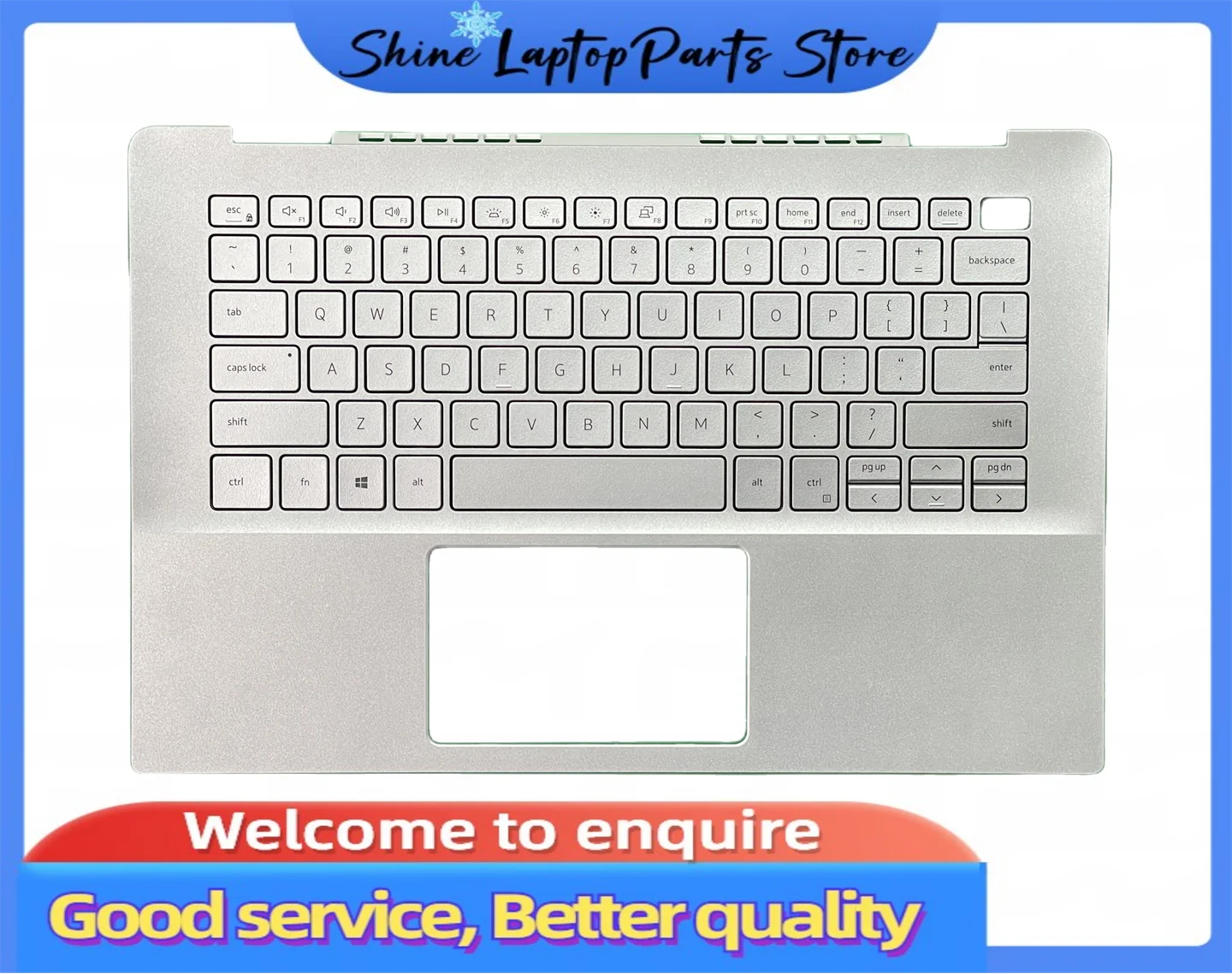 

New for Dell inspiron5000 5490 5498 C Cover C Case Palmrest Silver laptop top case Keyboard 0X6YXC