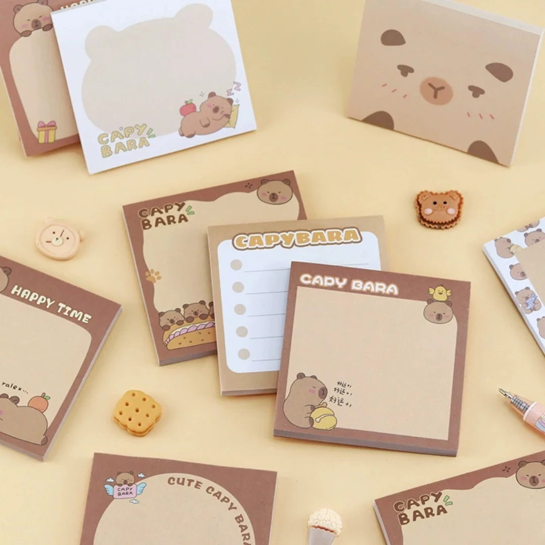 50Sheets Capibala Sticky Notes High Aesthetic Stationery Cute Sticky ...