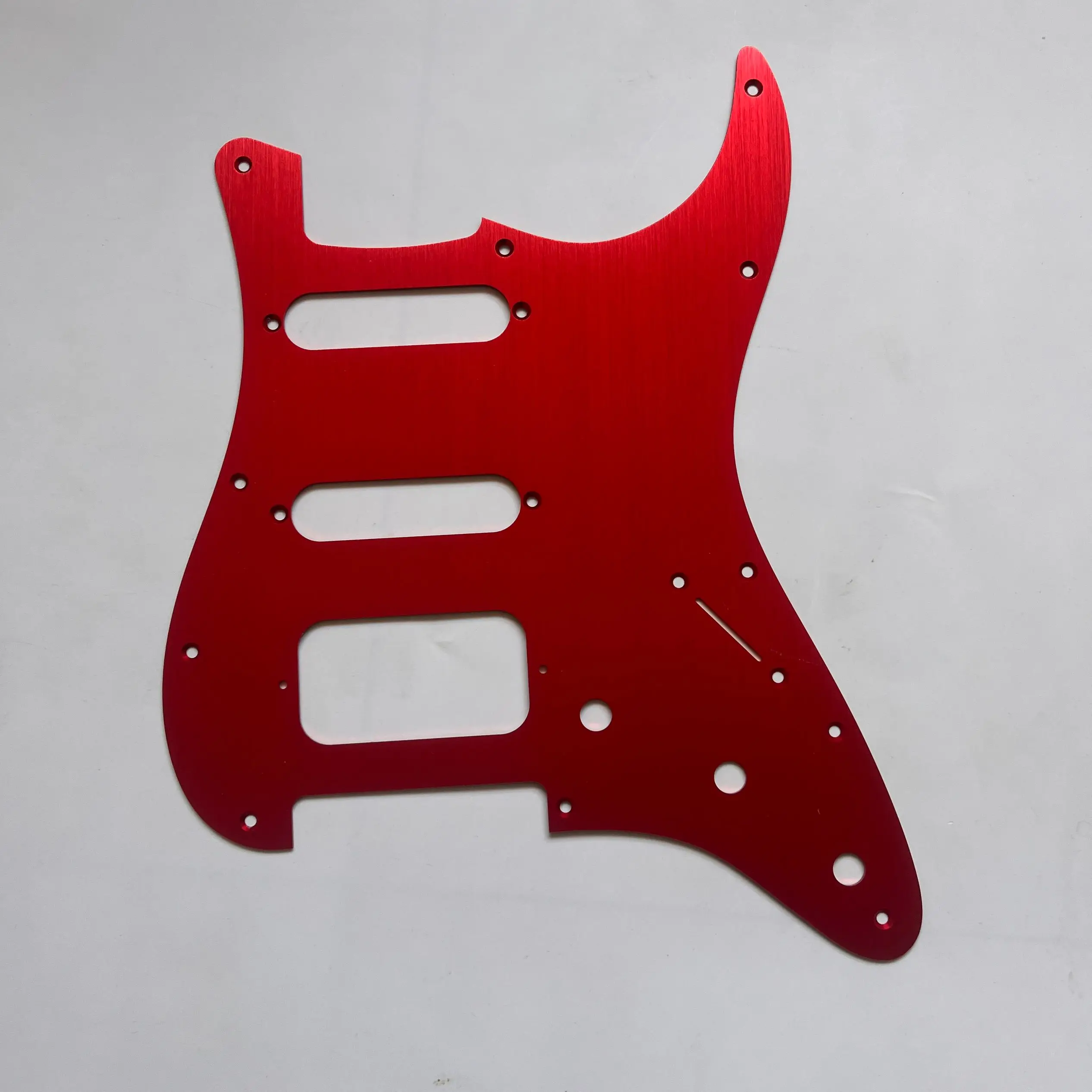 

Upgrade Electric Guitar Pickguard 1Ply Aluminum SSS Guitar Anti-Scratch Plate Pickguard Red Professional Guitar Parts
