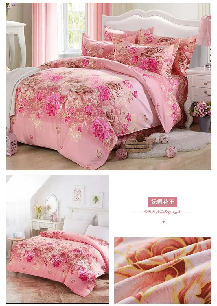 Description Picture 3 of itemMinimalist Sheet Comfortable Lightweight Duvet Cover Suitable for All Skin Types Students in All Seasons Quilt Cover Coverlet