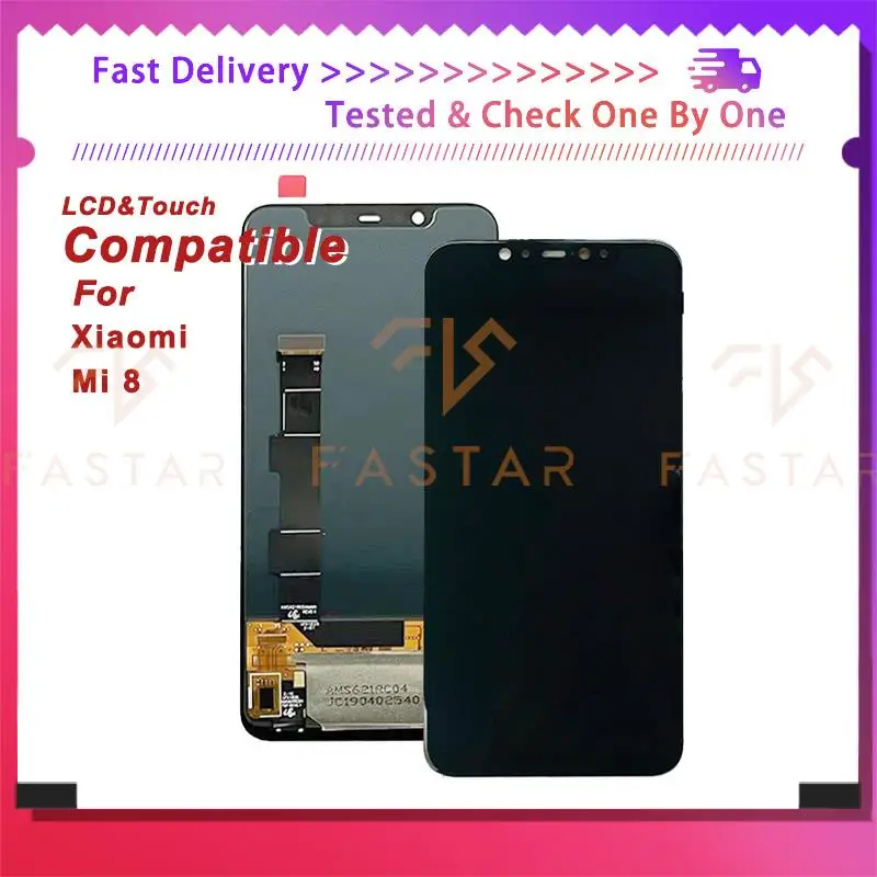 

6.21"OLED For Xiaomi Mi8 LCD Display Touch Digitizer Assembly Replacement Phone Screen Xiaomi Mi 8 lcd