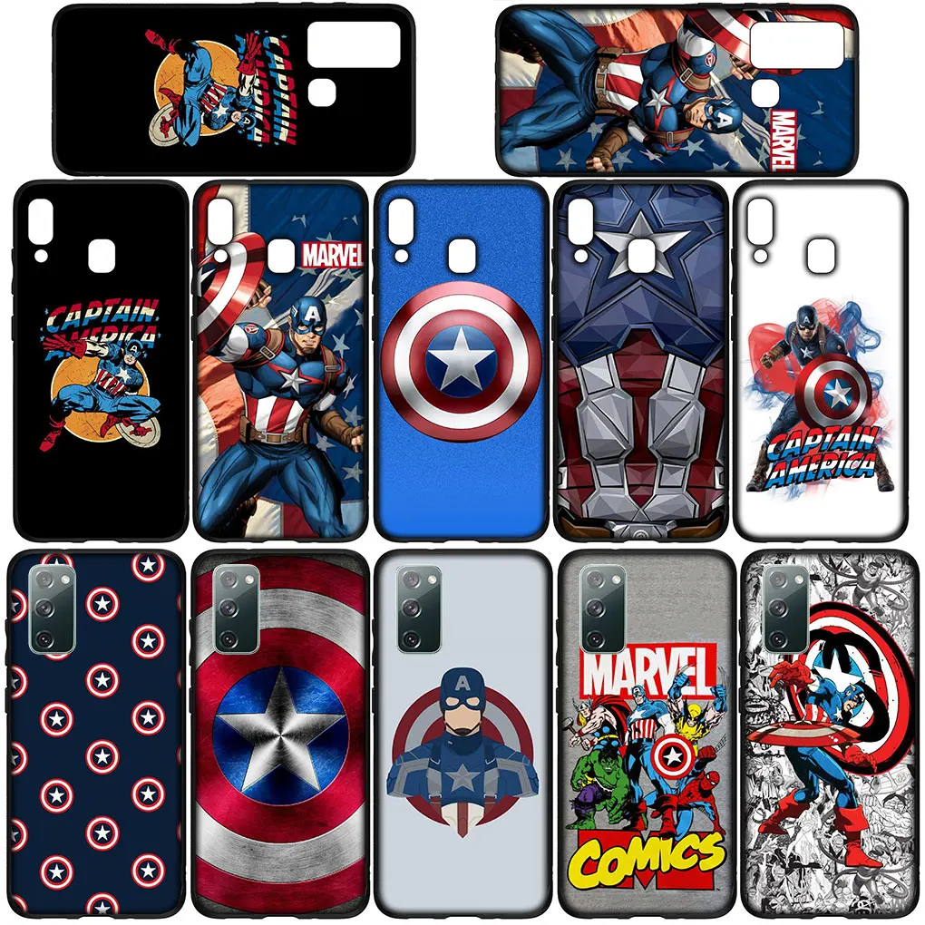 Funda para Samsung Galaxy S20 Plus Oficial de Marvel Capitán América Escudo  Transparente - Marvel