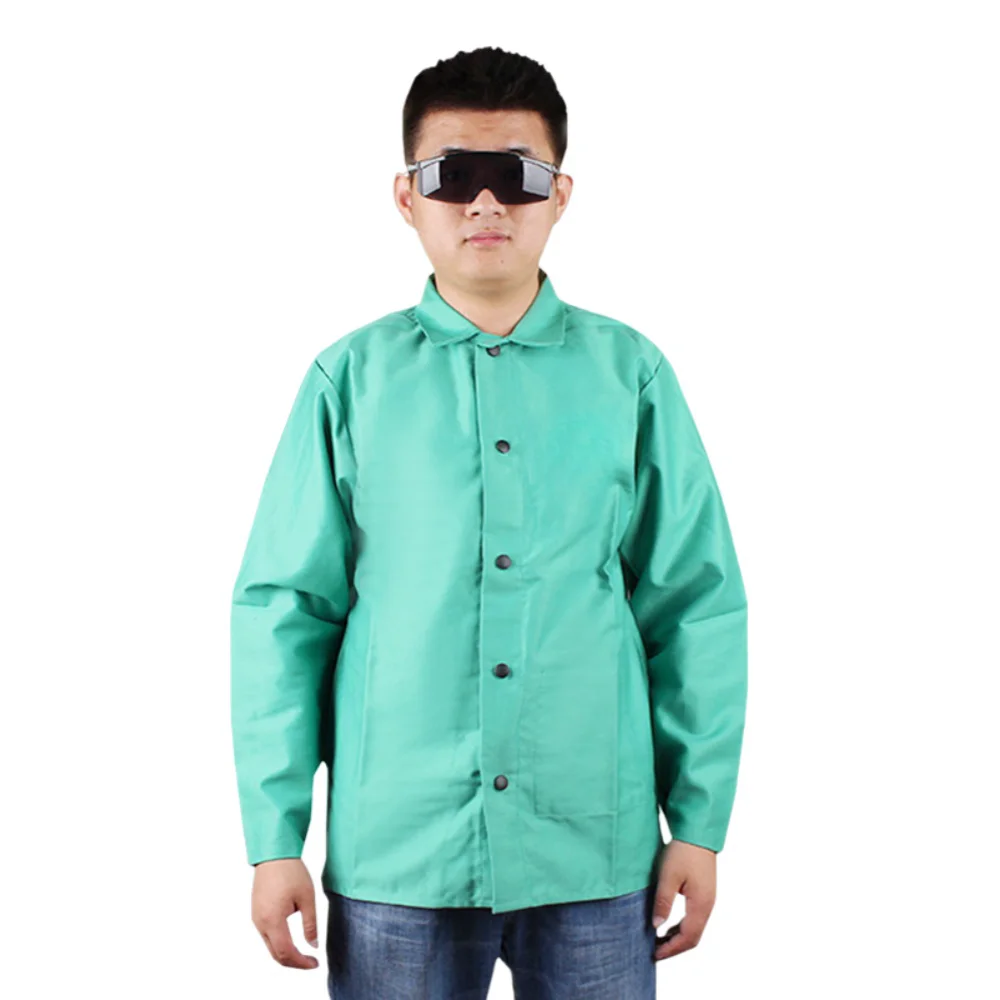 Cotton FR Flame Retardant Coverall Fireproof Workwear Jackets With Protective Welder Trousers Heat Resistance Safety Shirts