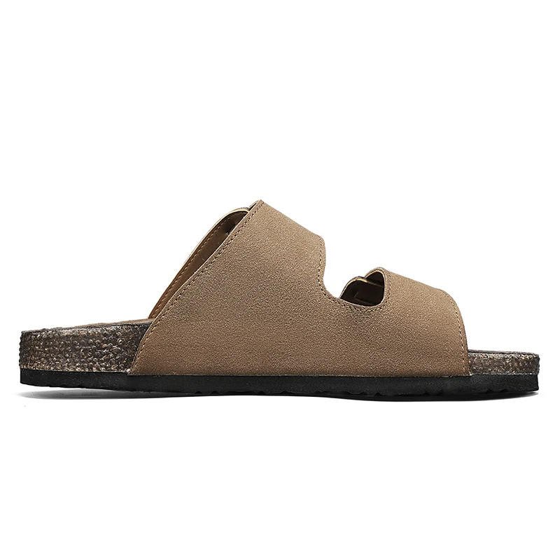 Retro Cork Clogs For Men Breathable Summer Casual Sandals_voghion.com