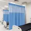 Hospital Curtain with Flat Hooks Machine Weaving Polyester Cubicle Curtain Divider Privacy Screen for Hospital Medical Clinic 1