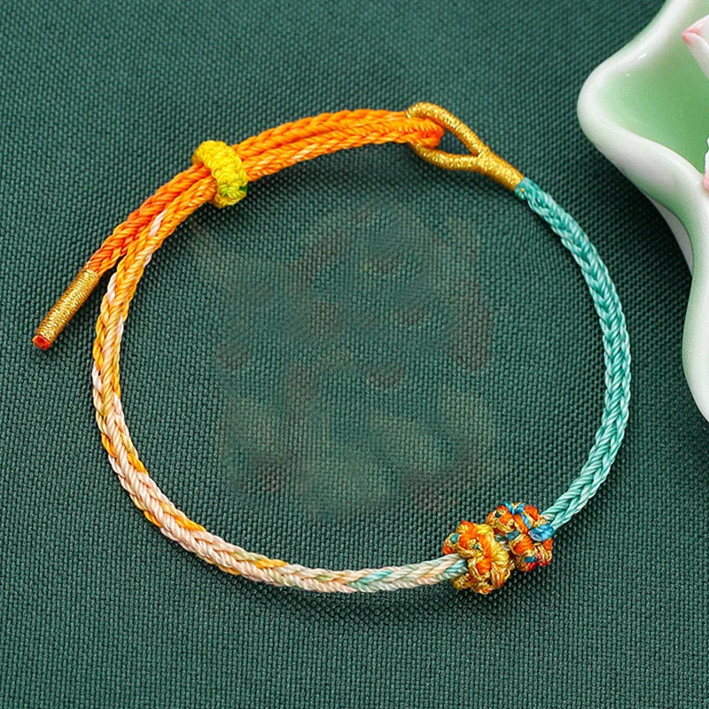Handmade Chinese Style Woven String Bracelet for Women