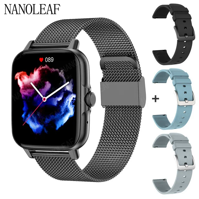 CT3 Men Smart Watch Bluetooth Voice Call Sports Fitness Tracking Heart Rate Blood Pressure Monitor Women Electronic Wristwatches 