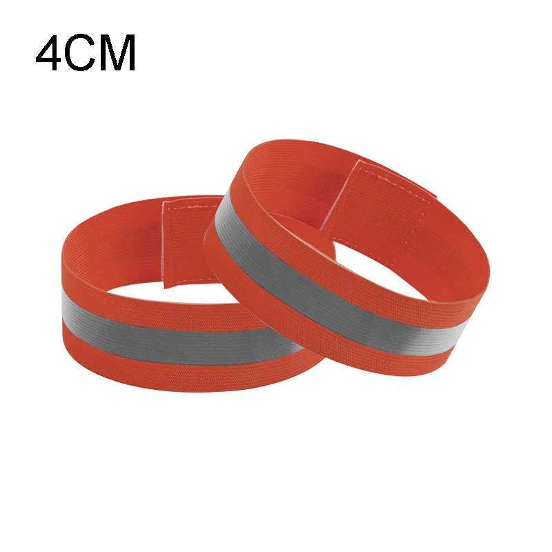 2PCS Running Reflective Arm Bands for Wrist Ankle Leg LED Reflector Armband Night Cycling Safety Light Tape Led Bracelet Strap