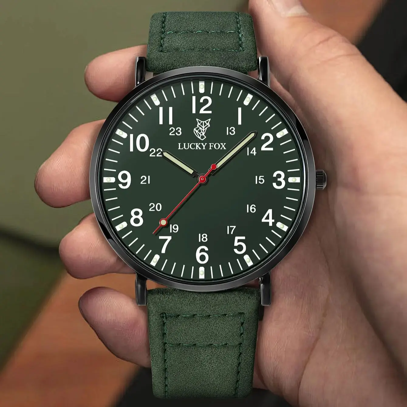 ساعة LUCKY FOX كلاسيكية فاخرة وبسيطة كاجوال كوارتز...