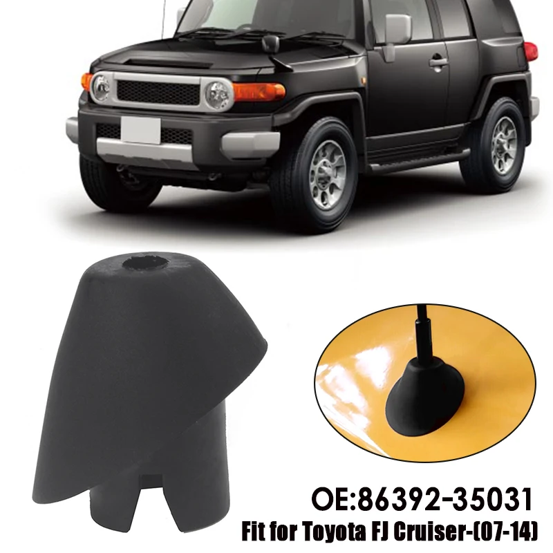 

Fit For Toyota FJ Cruiser 2007-2014 Black Antenna Bezel Rubber Mounted Fender Base Protector Car External Replacement 86392 3503