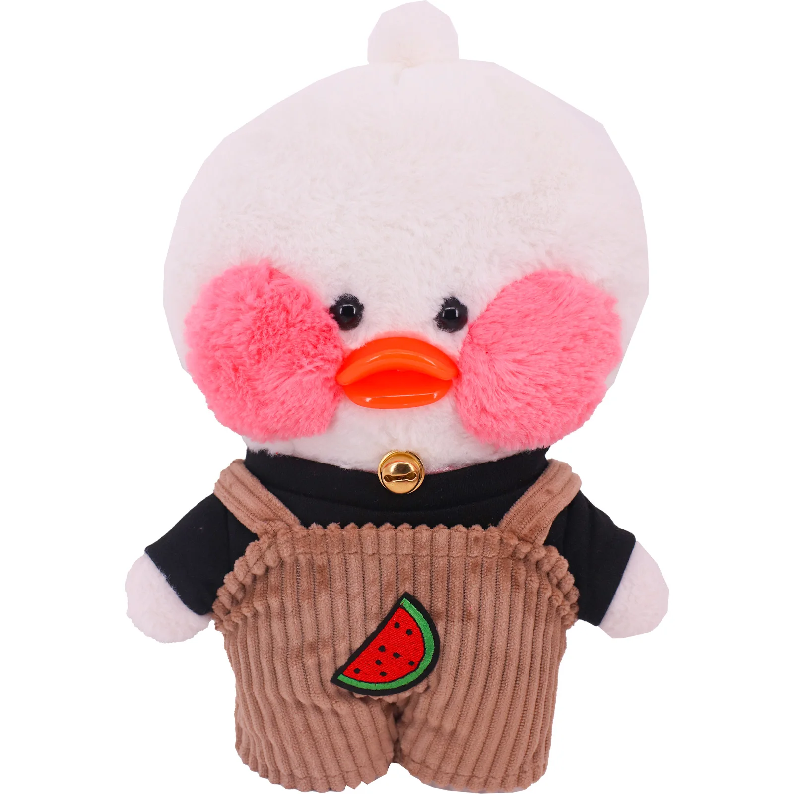 Clothes For Duck 30Cm Plush LaLaFaFan Clothes Short Sleeve&Overalls Soft Animal Doll Accessories Children's Toy Birthday Gift