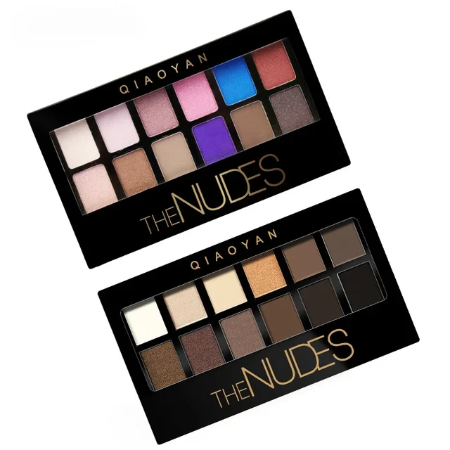 12 Colors Professional Eyeshadow Makeup Palette Natural Shimmer Matte Nudes Make Up Cosmetic Eye Shadow Plate