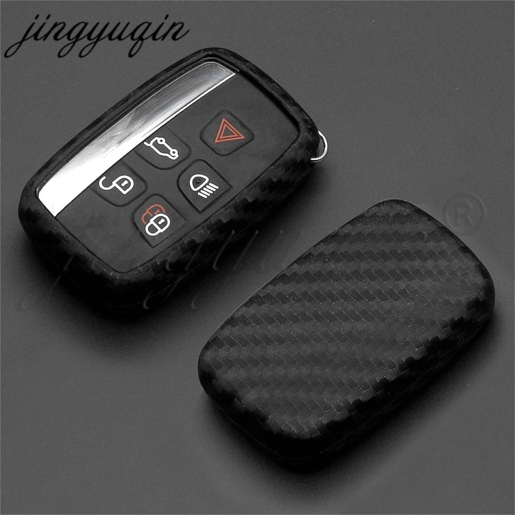 Carbon Silicone Car Key Case Cover