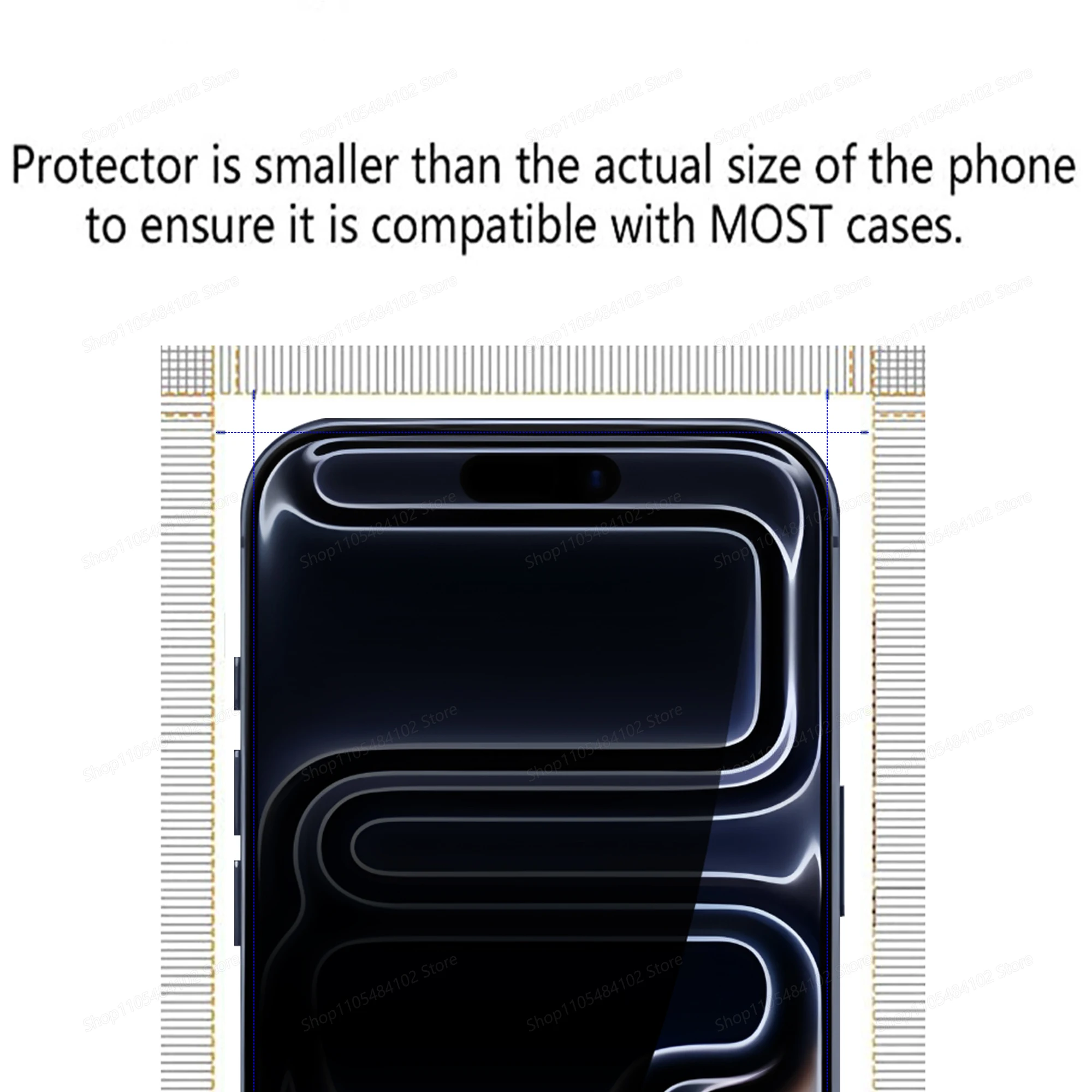 Universal 6-in-1 Privacy Tempered Glass Screen and Lens Protector
