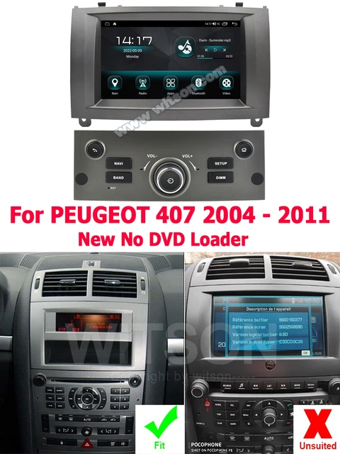 Android 12 Car Radio Multimedia for PEUGEOT 407 2004 2006 2008