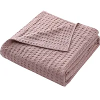 Summer Waffle Plaid Cotton Bed Blanket Throw Thin Quilt Knitted Bedspread Home Hotel Coverlets Green Pink Throw Blankets 1