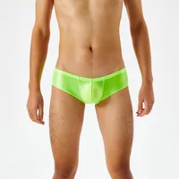 Multi-Color Mens Super Thin Transparent Oil Shine Bright High Elastic Smooth Panties  Low Rise Sexy Gay Boxer Underwear 2