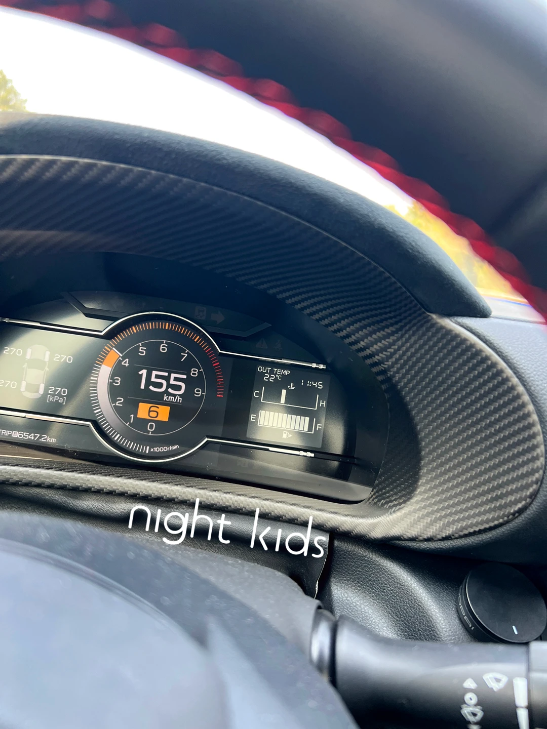 Marco Para Tacómetro De Fibra De Carbono ABS - Personaliza El Tablero De Tu Toyota GR86 O Subaru BRZ 2022-2025