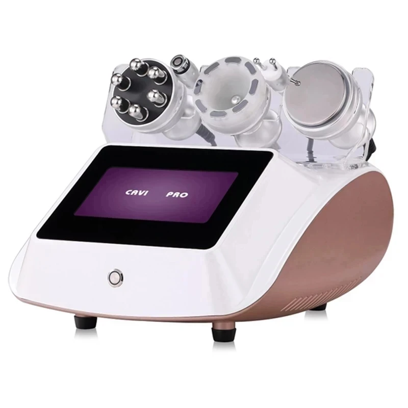 

5 in 1 40K Ultrasonic Liposuction Cavitation Body Slimming Machine Vacuum Multipolar RF Beauty Device for Face and Body Home Use