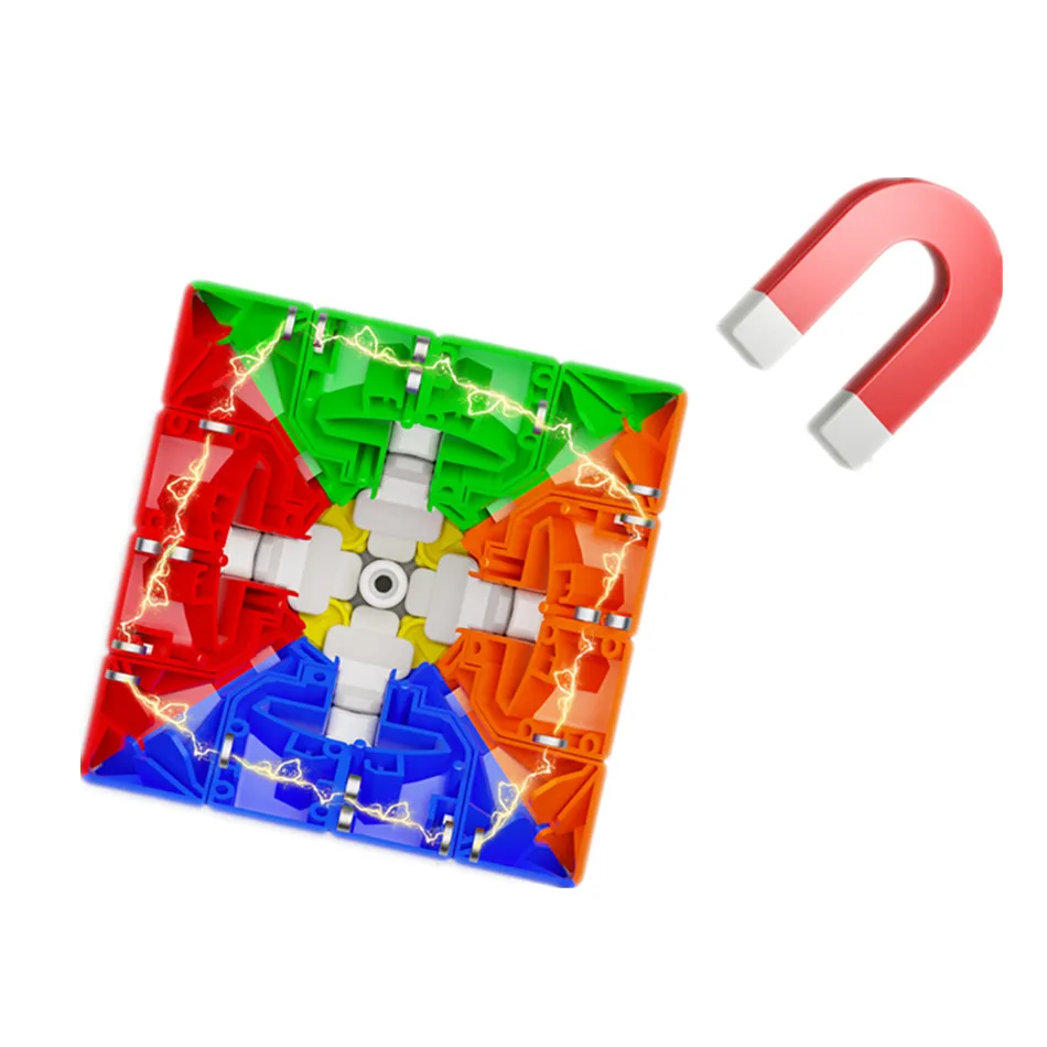 YJ New YuPo/YuLong /YuSu Ⅱ Magnetic 2x2 3x3 4x4 Stickerless