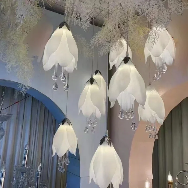 

LED Chandelier Creative Acrylic Light Decorative Lamps Suitable For Family Holiday Party Wedding Party Chandelier