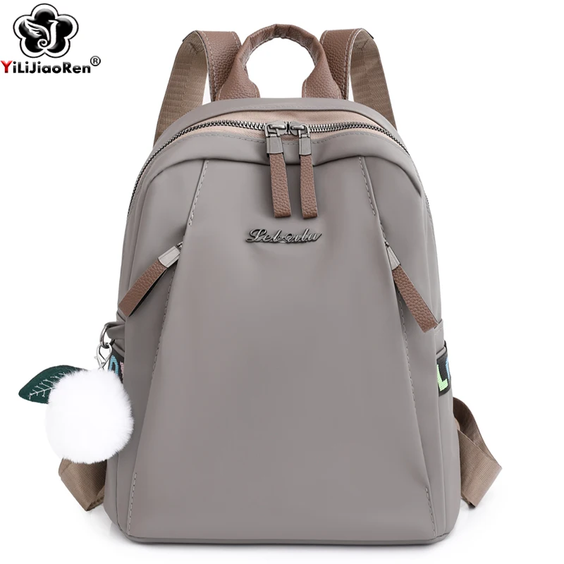 

Casual Bagpack for Women Waterproof Oxford Backpack Female Large Capacity Travel Rucksack Simple Back Pack for Teenage Girls